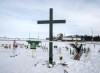 A memorial for the 2018 crash where 16 people died and 13 injured when a truck collided with the Humboldt Broncos hockey team bus, is shown at the crash site on Wednesday, January 30, 2019 in Tisdale, Sask. Saskatchewan's coroner's service has released its report into the Humboldt Broncos bus crash and it calls for tougher enforcement of trucking rules and mandatory seatbelts on highway buses.THE CANADIAN PRESS/Ryan Remiorz