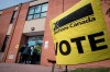 Voters enter the polling station at St. Luigi Catholic School during election day in Toronto on Monday, October 21, 2019. Elections Canada has released some preliminary numbers from Canada's 43rd general election is that help tell the story of the vote, beyond the final results. THE CANADIAN PRESS/ Tijana Martin