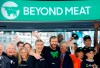 Ethan Brown, center, CEO of Beyond Meat, attends the Opening Bell ceremony with guests to celebrate the company's IPO at Nasdaq, Thursday, May 2, 2019 in New York. Cattle producers across the country are backing Quebec colleagues who have filed a complaint over a popular new meatless burger that is being advertised as 