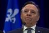 Quebec Premier Francois Legault speaks with the media during a news conference in Gatineau, Que., Wednesday, January 30, 2019. Quebec Premier Francois Legault says he's concerned about potential job losses at SNC-Lavalin, a day after claims by Canada's former attorney general that she was pressured to intervene in the file. THE CANADIAN PRESS/Adrian Wyld