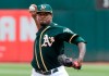 Oakland Athletics pitcher Edwin Jackson throws against the Texas Rangers during the first inning of a baseball game in Oakland, Calif., Wednesday, Aug. 22, 2018. The Toronto Blue Jays have shored up their injury-riddled starting rotation by acquiring right-hander Edwin Jackson from the Oakland Athletics for cash considerations. THE CANADIAN PRESS/AP-Jeff Chiu