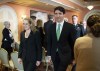 Prime Minister Justin Trudeau and with Gov. Gen. Julie Payette leave following a cabinet shuffle at Rideau Hall in Ottawa on Friday, March 1, 2019. Trudeau is to meet with Payette at Rideau Hall today to confirm that he intends to form government. THE CANADIAN PRESS/Justin Tang