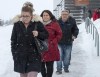 Ryan Remiorz / The Canadian Press 
Christina Haugan, left, wife of coach Darcy Haugan who died in the 2018 Humboldt hockey team bus crash, and other family and friends of victims leave after the final arguments in the sentencing hearings for Jaskirat Singh Sidhu, the driver of the truck that collided with the bus carrying the Humboldt Broncos hockey team, at the courthouse in Melfort, Sask., on January 31, 2019. An emotional sentencing hearing for the truck driver who caused the deadly Humboldt Broncos bus crash laid bare the unrelenting pain of family members who lost loved ones in the sudden tragedy. There were heartbreaking accounts of grief and anger, and calls for the maximum prison time possible. But there were also glimmers of compassion, as some including widow Christina Haugan pledged forgiveness and peace.