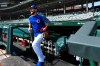 Chicago Cubs' Ben Zobrist returns to Wrigley Field for batting practice after being gone several months for personal reasons before a baseball game between the Chicago Cubs and Milwaukee Brewers Sunday, Sept. 1, 2019, in Chicago. (AP Photo/Paul Beaty)