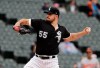 Chicago White Sox starting pitcher Carlos Rodon throws against the Baltimore Orioles during the first inning of the first game of a baseball doubleheader in Chicago, Wednesday, May 1, 2019. (AP Photo/Nam Y. Huh)
