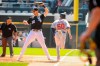 Chicago White Sox first baseman Matt Skole (32) makes the catch to finish a double play on Minnesota Twins' Jake Cave (60) during the first inning of a baseball game Thursday, Aug. 29, 2019, in Chicago. (AP Photo/Mark Black)