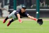Cleveland Indians right fielder Oscar Mercado can't make the play on a double by Chicago White Sox's Eloy Jimenez during the seventh inning of a baseball game in Chicago, Saturday, June 1, 2019. (AP Photo/Nam Y. Huh)