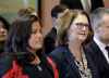 THE CANADIAN PRESS/Sean Kilpatrick
Liberal MPs Jody Wilson-Raybould and Jane Philpott take part in a cabinet shuffle at Rideau Hall in Ottawa on Monday, Jan. 14, 2019.