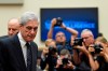 Former special counsel Robert Mueller returns to the witness table following a break in his testimony before the House Intelligence Committee on Capitol Hill in Washington, Wednesday, July 24, 2019. Mueller testified about his report on Russian election interference. (AP Photo/Susan Walsh)