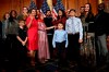 House Speaker Nancy Pelosi of Calif., poses during a ceremonial swearing-in with Rep. Rashida Tlaib, D-Mich., sixth from right, on Capitol Hill in Washington, Thursday, Jan. 3, 2019, during the opening session of the 116th Congress. (AP Photo/Susan Walsh)