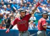 Arizona Diamondbacks' Ketel Marte crosses home plate after hitting a solo home run against the Toronto Blue Jays in the third inning of their MLB Interleague baseball game in Toronto on Sunday, June 9, 2019. THE CANADIAN PRESS/Fred Thornhill