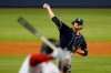 San Diego Padres' Chris Paddack pitches to Miami Marlins' Garrett Cooper during the first inning a baseball game Wednesday, July 17, 2019, in Miami. (AP Photo/Wilfredo Lee)