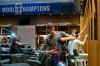 Atlanta Braves pitcher Mike Soroka cleans out his locker in the Braves clubhouse at SunTrust Park in Atlanta, Thursday, Oct. 10, 2019. The Braves lost to the St. Louis Cardinals in the National League Division Series. (Alyssa Pointer/Atlanta Journal-Constitution via AP)