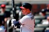 Atlanta Braves first baseman Freddie Freeman (5) drives in two runs with a base hit in the fifth inning of a baseball game against the Philadelphia Phillies Thursday, Sept. 19, 2019, in Atlanta. (AP Photo/John Bazemore)
