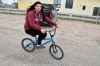 Tessa Vanderhart / Winnipeg Free Press    
Ashley Lockhart, 16, biked around Gillam Thursday afternoon as things got back to normal for some residents of the small northern Manitoba town.