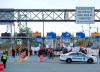 Members of Extinction Rebellion, protesting issues related to climate change, gather at the Angus L. Macdonald Bridge in Dartmouth, N.S. on Monday, Oct. 7, 2019. The bridge was closed to all traffic in early morning rush hour. Protests are expected in other Canadian cities including Burrard Street Bridge in Vancouver and Prince Edward Viaduct in Toronto. THE CANADIAN PRESS/Andrew Vaughan