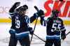 FRED GREENSLADE / THE CANADIAN PRESS
Winnipeg Jets' Patrik Laine celebrates after scoring the winner to end the shootout after only two rounds.