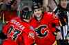 CP
Calgary Flames' Michael Frolik, right, from the Czech Republic, celebrates his hat-trick goal with teammate Sean Monahan during third period NHL hockey action against the St. Louis Blues in Calgary, Monday, March 14, 2016.THE CANADIAN PRESS/Jeff McIntosh