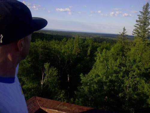 Ace Burpee atop Baldy Mountain.