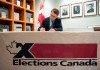 Chief Electoral Officer Stephane Perrault signs the writs of the 43rd general election during a photo opportunity in Gatineau, Que., Friday, Sept. 20, 2019. THE CANADIAN PRESS/Justin Tang