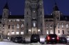 Prime Minister Justin Trudeau's motorcade sits parked below his West Block office on Parliament Hill as a marathon voting session continues into the night in the House of Commons in Ottawa on Wednesday, March 20, 2019. Members of Parliament were bracing Wednesday for an all-night voting marathon as opposition parties protested the Trudeau government's efforts to shut down any further investigation into the SNC-Lavalin affair. THE CANADIAN PRESS/Justin Tang