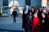 Prime Minister Justin Trudeau walks towards his cabinet to speak to reporters following a swearing in ceremony at Rideau Hall in Ottawa, on Wednesday, Nov. 20, 2019. THE CANADIAN PRESS/Justin Tang