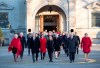 Members of the federal cabinet walk through the forecourt at Rideau Hall after a swearing in ceremony in Ottawa, on Wednesday, Nov. 20, 2019. THE CANADIAN PRESS/Justin Tang