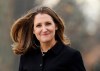 Liberal MP Chrystia Freeland arrives for the cabinet swearing-in ceremony in Ottawa on Wednesday, Nov. 20, 2019. THE CANADIAN PRESS/Adrian Wyld