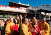 Conservative Leader Andrew Scheer and his wife Jill attends the opening of a Buddhist Temple in Bethany, Ont., on Saturday, October 5, 2019. THE CANADIAN PRESS/Jonathan Hayward