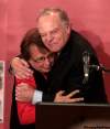 MIKE DEAL / WINNIPEG FREE PRESS
Manitoba Liberal leader Jon Gerrard with his wife Naomi after winning his seat in River Heights.
