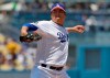 Los Angeles Dodgers starting pitcher Hyun-Jin Ryu throws to the Washington Nationals during the first inning of a baseball game Sunday, May 12, 2019, in Los Angeles. (AP Photo/Marcio Jose Sanchez)