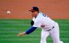 Los Angeles Dodgers starting pitcher Hyun-Jin Ryu, of South Korea, throws during the first inning of the team's baseball game against the San Diego Padres on Thursday, July 4, 2019, in Los Angeles. (AP Photo/Mark J. Terrill)