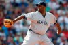 New York Yankees' CC Sabathia pitches during the first inning of a baseball game against the Boston Red Sox in Boston, Saturday, July 27, 2019. (AP Photo/Michael Dwyer)