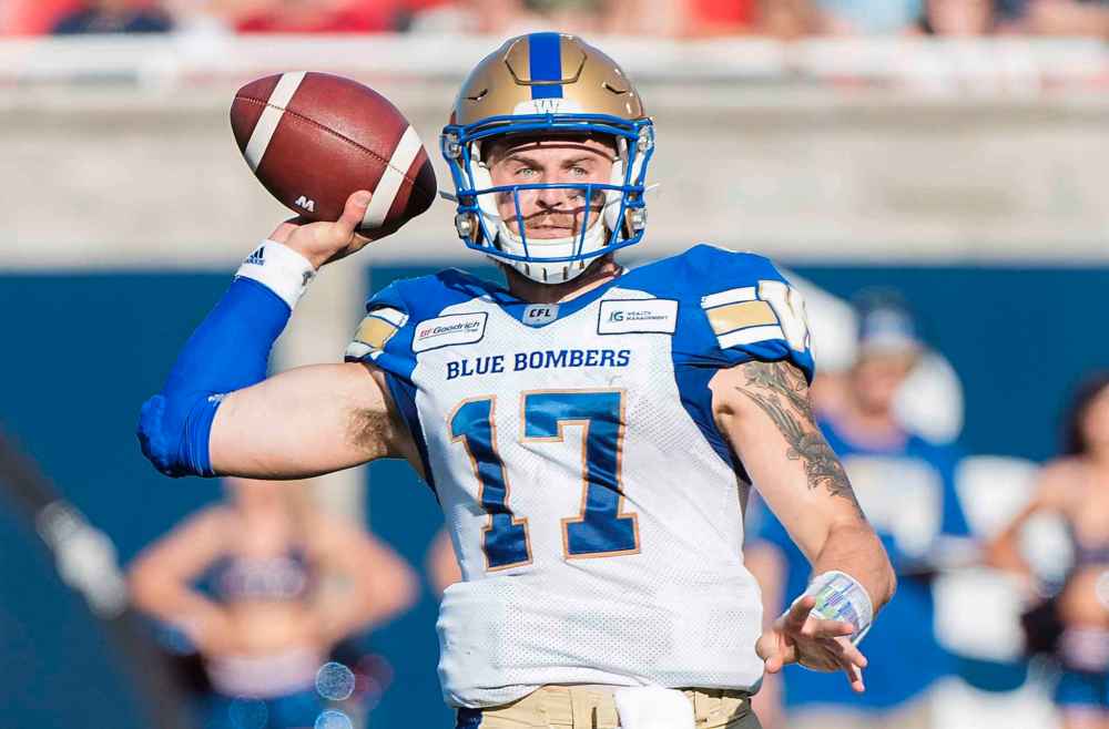 THE CANADIAN PRESS / Graham Hughes
Winnipeg Blue Bombers quarterback Chris Streveler.