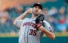 Houston Astros starting pitcher Justin Verlander throws during the first inning of a baseball game against the Detroit Tigers, Wednesday, May 15, 2019, in Detroit. (AP Photo/Carlos Osorio)