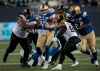 Phil Hossack / Winnipeg Free Press
Winnipeg Blue Bombers QB Chris Streveler works his way through the Hamilton Tiger-Cats' defence in the second half Friday evening at IG Field.