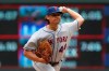 New York Mets pitcher Jason Vargas throws against the Minnesota Twins during the first inning of a baseball game Wednesday, July 17, 2019, in Minneapolis. (AP Photo/Stacy Bengs)