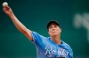 Kansas City Royals starting pitcher Homer Bailey throws during the first inning of a baseball game against the Cleveland Indians Thursday, July 4, 2019, in Kansas City, Mo. (AP Photo/Charlie Riedel)