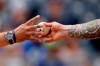 Cleveland Indians starting pitcher Zach Plesac, right, hands the ball to manager Terry Francona as he comes out of a baseball game during the third inning against the Kansas City Royals, Thursday, July 4, 2019, in Kansas City, Mo. (AP Photo/Charlie Riedel)