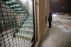 John Woods / The Canadian Press
Peter Oyeniyi, van outreach worker with the Salvation Army Extreme Environment Response Vehicle checks a Winnipeg parkade staircase where the homeless stay in the early hours of Saturday morning, February 2, 2019. The van workers assist people on the streets who are suffering under the extreme temperatures.