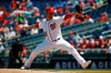 Washington Nationals starting pitcher Anibal Sanchez throws to the New York Mets in the second inning of a baseball game, Thursday, May 16, 2019, in Washington. (AP Photo/Patrick Semansky)