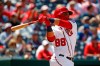 Washington Nationals' Gerardo Parra hits a two-run home run in the fifth inning of a baseball game against the New York Mets, Thursday, May 16, 2019, in Washington. (AP Photo/Patrick Semansky)