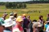 Tim Smith/Brandon Sun
Brandon Sun 24072016 Visitors to Camp Hughes tour the remnants of the trenches after the unveiling of a new National Historic Sites and Monuments Board memorial plaque at Camp Hughes west of Carberry on Sunday.