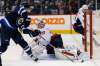John Woods / The Canadian Press
Washington Capitals goaltender Braden Holtby (70) stops Winnipeg Jets&rsquo; Nikolaj Ehlers (27) during second period NHL action in Winnipeg on Tuesday.