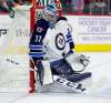 Tom Mihalek / The Associated Press
Winnipeg Jets' Connor Hellebuyck on the Flyers' long-range goal that got past him in the second period of the Jets' 5-2 loss on Thursday: &ldquo;Just (get) back at it, put it behind you and continue striving forward.&rdquo;