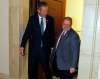BORIS MINKEVICH / WINNIPEG FREE PRESS
Premier of Manitoba Brian Pallister and Health Minister Kelvin Goertzen leave the house after question period at the Manitoba Legislature.