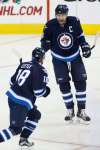 John Woods / The Canadian Press Files
Bryan Little couldn&rsquo;t say enough good things about how Blake Wheeler handled himself at centre against the Chicago Blackhawks Sunday.