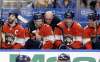 ALAN DIAZ / THE ASSOCIATED PRESS FILES
Florida Panthers interim head coach Tom Rowe, center, talks to Seth Griffith (24) in the first period of an NHL hockey game against the Vancouver Canucks, Saturday, Dec. 10, 2016, in Sunrise, Fla. The Panthers won 4-2.