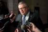 JUSTIN TANG / THE CANADIAN PRESS
Minister of Public Safety and Emergency Preparedness Ralph Goodale speaks to reporters as he arrives for a cabinet meeting on Parliament Hill, in Ottawa on Tuesday,