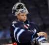PHIL HOSSACK / WINNIPEG FREE PRESS
Manitoba Moose netminder Eric Comrie says he's learned to not sweat the small stuff in his second year as a pro.
